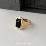 انگشتر طلای مردانه یونامن Y376