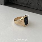 انگشتر طلای مردانه یونامن Y376