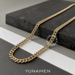زنجیر طلای مردانه یونامن Y516 وزن 17 تا 18 گرم