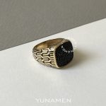 انگشتر طلای مردانه یونامن Y382