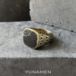 انگشتر طلای مردانه یونامن Y382