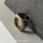 انگشتر طلای مردانه یونامن Y382