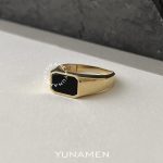 انگشتر طلای مردانه یونامن Y386
