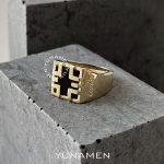 انگشتر طلای مردانه یونامن Y416