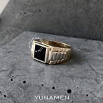 انگشتر طلای مردانه یونامن Y353