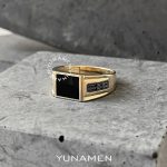 انگشتر طلای مردانه یونامن Y422