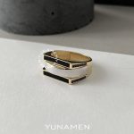انگشتر طلای مردانه یونامن Y423