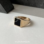 انگشتر طلای مردانه یونامن Y326