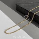 زنجیر طلای مردانه یونامن Y516 وزن 4 تا 5 گرم