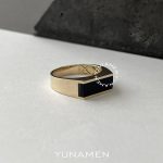 انگشتر طلای مردانه یونامن Y334