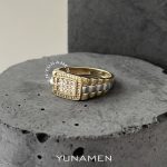 انگشتر طلای مردانه یونامن Y392