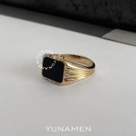 انگشتر طلای مردانه یونامن Y443
