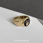 انگشتر طلای مردانه یونامن Y447