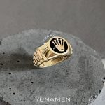 انگشتر طلای مردانه یونامن Y447