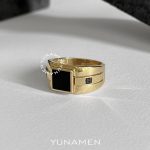 انگشتر طلای مردانه یونامن Y449