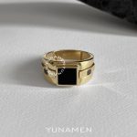 انگشتر طلای مردانه یونامن Y449