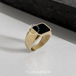 انگشتر طلای مردانه یونامن Y450