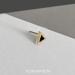گوشواره سنگ و طلای مردانه یونامن y916