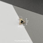 گوشواره سنگ و طلای مردانه یونامن y916