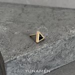گوشواره سنگ و طلای مردانه یونامن y916