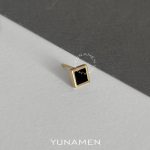 گوشواره سنگ و طلای مردانه یونامن y917