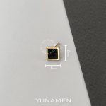 گوشواره سنگ و طلای مردانه یونامن y917