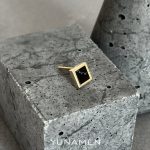 گوشواره سنگ و طلای مردانه یونامن y917