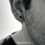 گوشواره سنگ و طلای مردانه یونامن y917