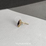 گوشواره سنگ و طلای مردانه یونامن y917