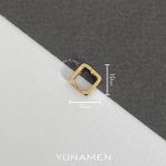 گوشواره سنگ و طلای مردانه یونامن y920