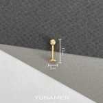 گوشواره سنگ و طلای مردانه یونامن y922