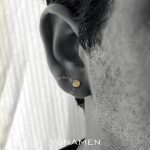 گوشواره سنگ و طلای مردانه یونامن y922