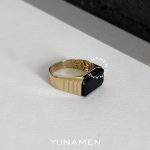 انگشتر طلای مردانه یونامن Y458