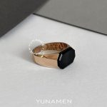 انگشتر طلای مردانه یونامن Y459 رزگلد
