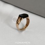 انگشتر طلای مردانه یونامن Y459 رزگلد
