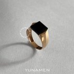 انگشتر طلای مردانه یونامن Y460 رزگلد