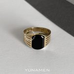 انگشتر طلای مردانه یونامن Y463