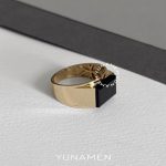 انگشتر طلای مردانه یونامن Y465