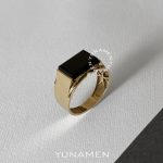 انگشتر طلای مردانه یونامن Y465