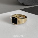 انگشتر طلای مردانه یونامن Y466