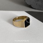 انگشتر طلای مردانه یونامن Y466
