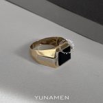 انگشتر طلای مردانه یونامن Y467
