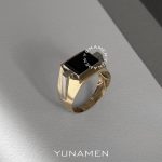 انگشتر طلای مردانه یونامن Y467