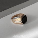 انگشتر طلای مردانه یونامن Y468
