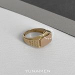 انگشتر طلای مردانه یونامن Y469
