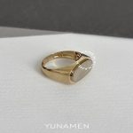 انگشتر طلای مردانه یونامن Y470