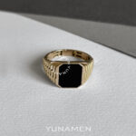 انگشتر طلای مردانه یونامن Y477