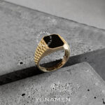انگشتر طلای مردانه یونامن Y477